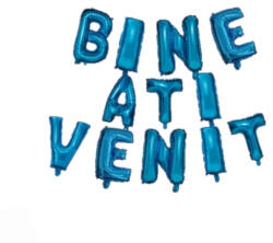 Balloons4party Set baloane folie Bine ati venit albastru 40 cm