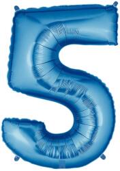 Balloons4party Balon folie cifra 5 albastru 100cm