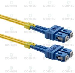 Conneu Оптични пач корди SC/UPC - SC/UPC сингъл мод, дуплекс, 0.5м (CNFJ-SCSCOS2DYE3mm-0.5)