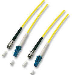 Conneu FC/UPC-LC/UPC, сингъл мод, дуплекс, 3мм, 5м. Жълт (CNFJ-FCLCOS2DYE3mm-5)