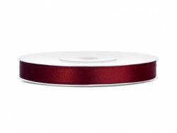 PartyDeco Panglică din satin - bordo 6mm/25m