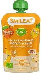 Smileat Piure din lapte de migdale cu mango si ananas +9 luni Bio, 100g, Smileat