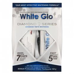 White Glo Kit pentru albire dentara Diamond Series, gel de albire 50ml + pasta de dinti 100ml, White Glo