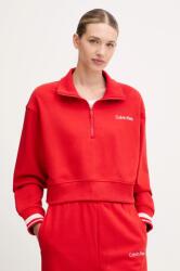 Calvin Klein 1/4 ZIP SWEATER GRAPHIC S | Femei | Hanorace | Roșu | LVGWF5W310-VMT