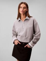 Calvin Klein 1/4 ZIP SWEATER GRAPHIC S | Femei | Hanorace | Gri | LVGWF5W310-P7A