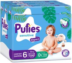 pufies Бебешки пелени Pufies Sensitive - Extra Large, размер 6, 126 броя, 13+ kg, 3 х Maxi Pack (23149) - baby