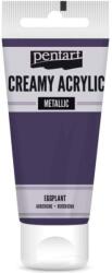  Krémes akrilfesték metál 60 ml padlizsán