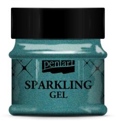  Csillogó gél 50 ml kék ezüst