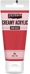 Krémes akrilfesték selyemfényű 60 ml piros