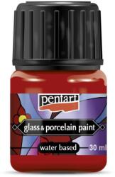  Üveg és porcelánfesték 30 ml piros