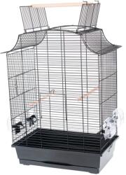 INTER-ZOO Pet Products Клетка за птици GRETA CABRIO DARK - 49, 5 x 30, 5 x 66 cm ЧЕРНА