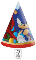 Sonic a sündisznó Sega parti kalap, csákó 6 db-os FSC (PNN95666) - nasivegyi