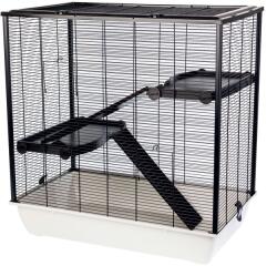 INTER-ZOO Pet Products Клетка за гризачи FRODO + Plastic 78 x 48 x 80 cm СВЕТЛО СИВА