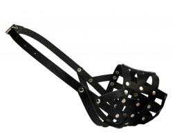 COLLAR Кожена намордник за куче Collar черен - ротвайлер