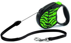 flexi Safari Tiger повод за куче S до 12 кг, 5 м въже - зелено