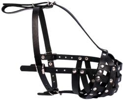 COLLAR Кожена намордник за куче Collar черен, твърд - малък боксер