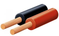 USE SAL KLS 0, 5 hangszóróvezeték, piros-fekete, 2 x 0, 5 mm2, 0, 15 mm elemi szál, 100 m/ tekercs 1 db-os kiszerelés! (KLS 0,5)