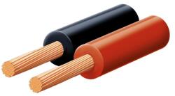 USE SAL KLS 0, 35 hangszóróvezeték, piros-fekete, 2 x 0, 35 mm2, 0, 15 mm elemi szál, 100 m/ tekercs 1 db-os kiszerelés! (KLS 0,35)