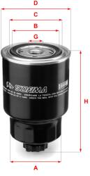 SOFIMA filtru combustibil SOFIMA S 4444 NR (S 4444 NR) - automobilus