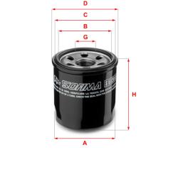 SOFIMA Filtru ulei SOFIMA S 5120 R (S 5120 R) - automobilus