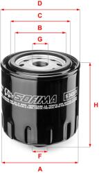 SOFIMA Filtru ulei SOFIMA S 3425 R (S 3425 R) - automobilus