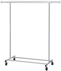 SONGMICS Suport mobil cu roti pentru haine, Songmics, reglabil, metal, argintiu, max 90 kg, 92x45.4x160 cm GartenVIP DiyLine (2110_1) Pantofar