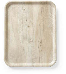 AmerBox Melamin felszolgáló tálca - Világos fa mintázattal, 330x430mm (508862)