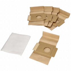 Moulinex Porzsák papír, 5db+szűrő MENALUX 2106p T178 (univerzális) MOULINEX porszívó (9001961938,PPO253)