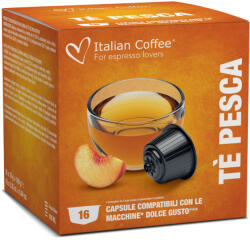 Italian Coffee Tè Pesca őszibarack tea kapszula, Dolce Gusto kompatibilis, 16 db (DGIC_TEPESCA) (DGIC_TEPESCA)