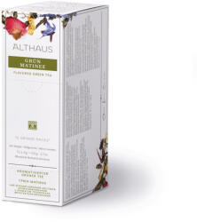 Althaus Grün Matinee ízesített zöld tea, Grand Pack 15 x 4 g (745361) (745361)