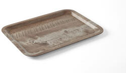 AmerBox Melamin felszolgáló tálca - Sötét fa mintázattal, 240x340mm (508923) (508923)