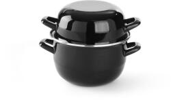 HENDI Kagylófőző edény- fedővel, HENDI, 2, 5L, ⌀200x(H)180mm (625002)