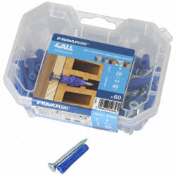  4ALL nagyteljesítményű dübel 6x30mm+sima süllyesztett csavar 4, 5x40mm (60db/csom)