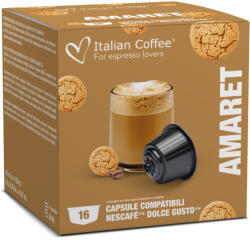 Italian Coffee Amaretto Dolce Gusto kompatibilis kapszula, 16 db (DGIC_AMARET)