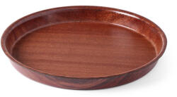 AmerBox Felszolgáló tálca „Wood form - Mahagóni, ø420 mm - Csúszásmentes (507773) (507773)