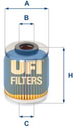 UFI Filtru ulei UFI 25.587. 00 (25.587.00)