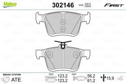 VALEO Set placute frana VALEO 302146 (302146)