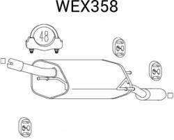QWP Toba esapament finala QWP WEX358 (WEX358)