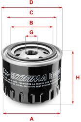 SOFIMA Filtru ulei SOFIMA S 6100 R (S 6100 R) - automobilus
