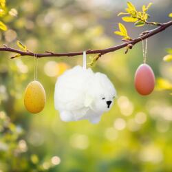  Húsvéti dekoráció - bárány - 10, 5 x 8 cm - fehér CMK-7855 (CMK-7855)