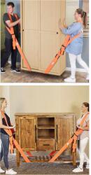 HANDY Bútorszállító heveder hátpánttal, csuklópánttal - 2800 x 45 x 1, 2 mm - 2 személy részére Handy 55710B (55710B)