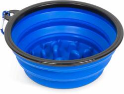 Yummie Összenyomható etetőtál - habzsolásgátlóval - kék - 1000 ml Yummie 60008BL (60008BL)