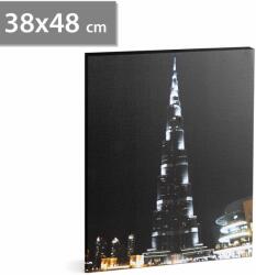 Family LED-es fali hangulatkép - "Burj Khalifa" - 2 x AA, 38 x 48 cm Family 58018J (58018J)