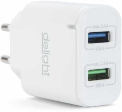 Delight USB Hálózati adapter Delight 55045-2WH (55045-2WH) - tutiar