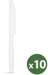 Többször használatos bioműanyag kés készlet - 10 db / csomag 57591A (57591A) - tutiar