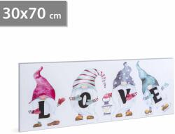 Family LED-es fali hangulatkép - "LOVE" - 2 x AA, 70 x 30 cm Family 58477 (58477) - tutiar