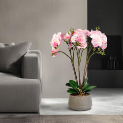  Műnövény dekoráció - orchidea - rózsaszín - 58 cm 11900A (11900A)