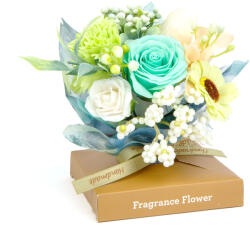  Műnövény dekoráció - rózsa - 11 x 11 x 14 cm 11975 (11975)