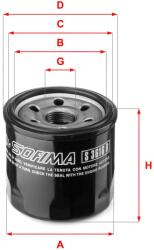 SOFIMA Filtru ulei SOFIMA S 3616 R (S 3616 R) - automobilus