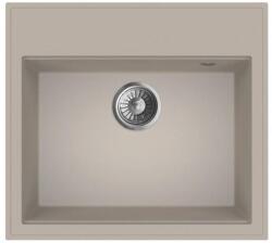 MOFÉM Zenit 1b 1 Medencés Gránit Mosogatótálca 560*510; 215mm Mély Csaptelep Futrat Nélkül; Ráépíthető; Bézs (760012801b2)